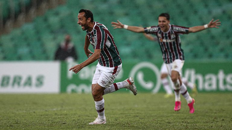 Fluminense vence o Santos com gol de Nen&ecirc; em seu cent&eacute;simo jogo com a camisa Tricolor