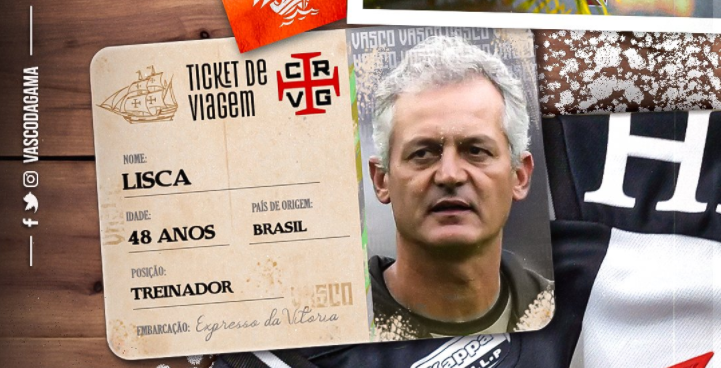 Vasco anuncia Lisca como novo t&eacute;cnico em menos de 24 horas